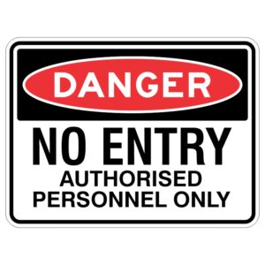 Imagine a super strong and shiny sign that says "STAY AWAY - Only special people can go in here".