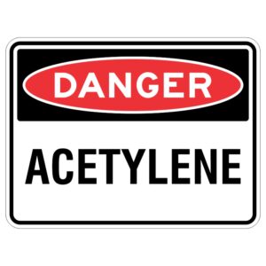 Imagine that this sign is like a superhero cape that protects you from dangerous things like fire and bright light. It's like wearing special glasses that keep your eyes safe. Just remember to always be careful around acetylene and aluminum, okay?