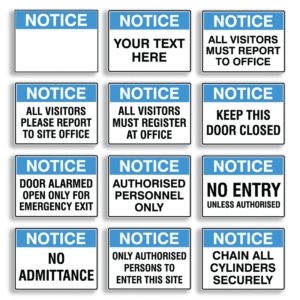 Notice Signs