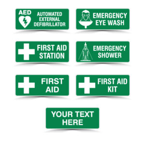 First Aid Emergency Signs