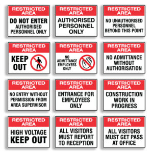 Restricted Signs