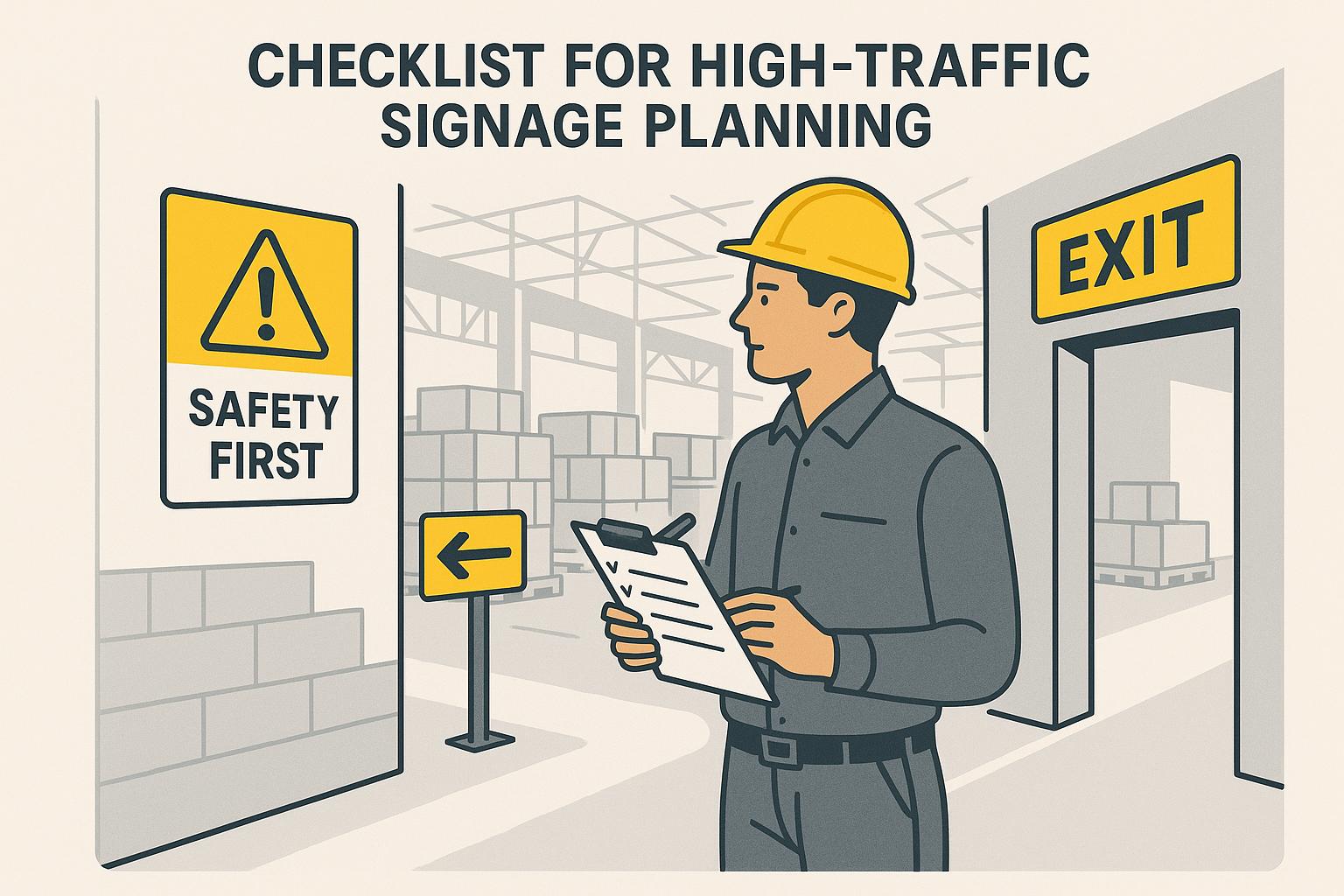 Checklist for High-Traffic Signage Planning | PXP SAFETY